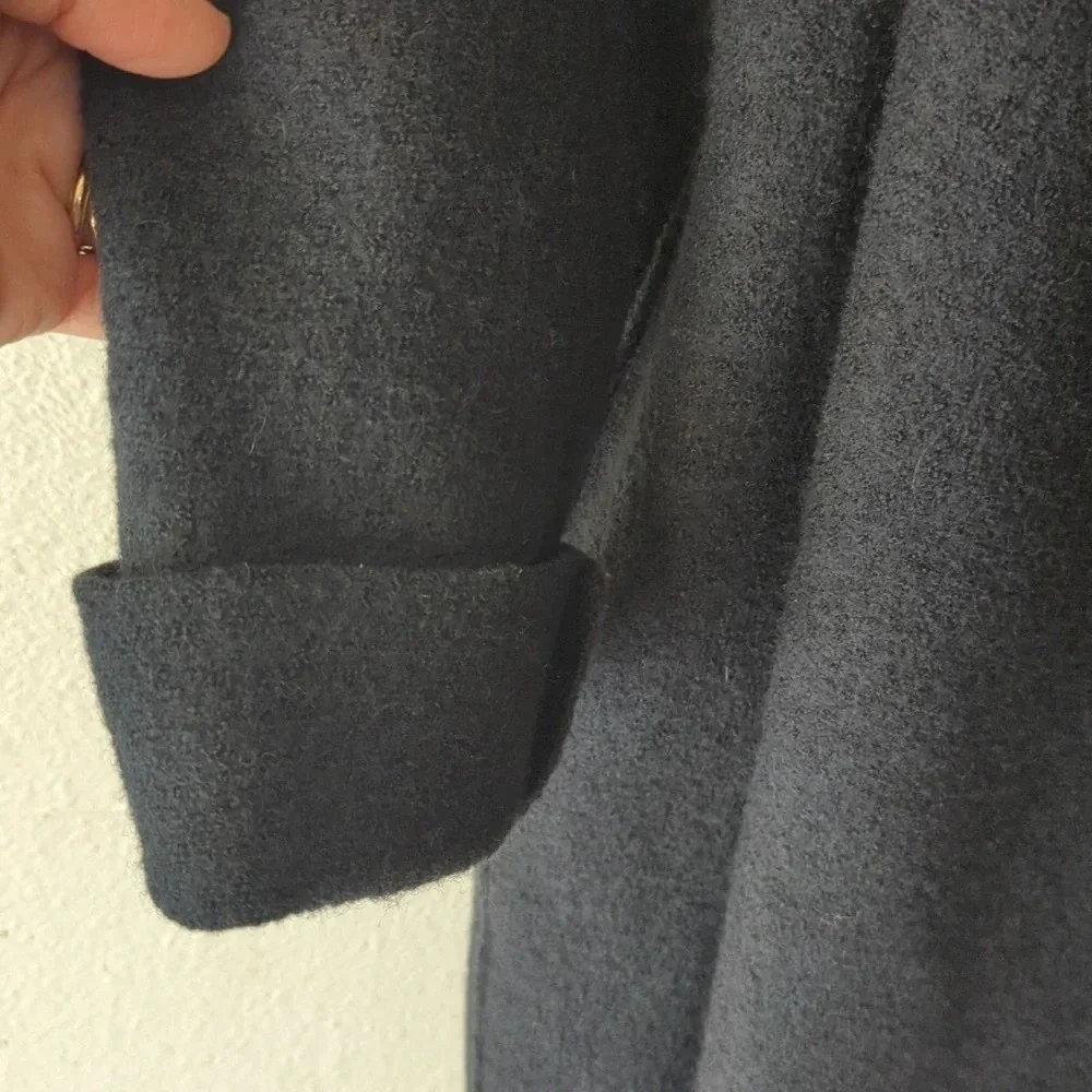 Harris Wharf London draped wool trench coat Italy size xs - Picture 5 of 11